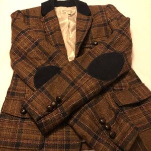 Brooks brother brown plaid blazer